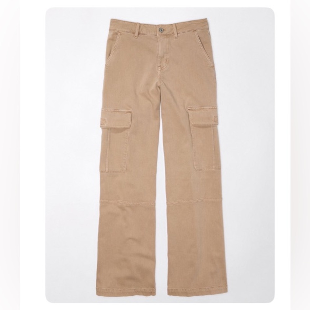 AE DREAM DRAPE STRETCH SUPER HIGH-WAISTED BAGGY WIDE-LEG PANT